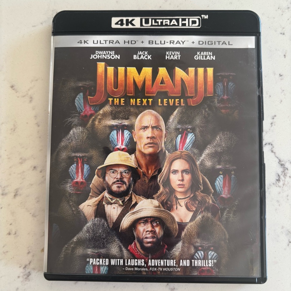 Jumanji: The Next Level 4K Ultra HD + Blu-ray Movie Set